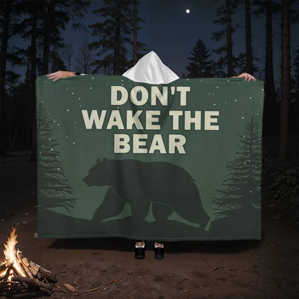 Don't wake the bear | v2 hooded blanket