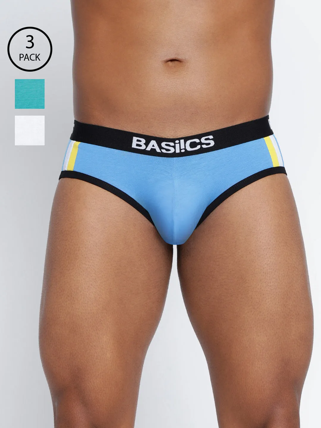 Double Stripe Classic Brief (Pack of 3)