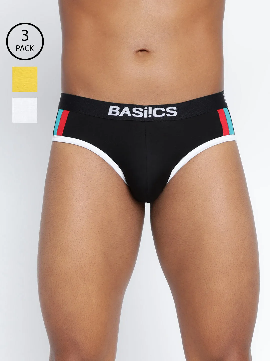 Double Stripe Classic Brief (Pack of 3)