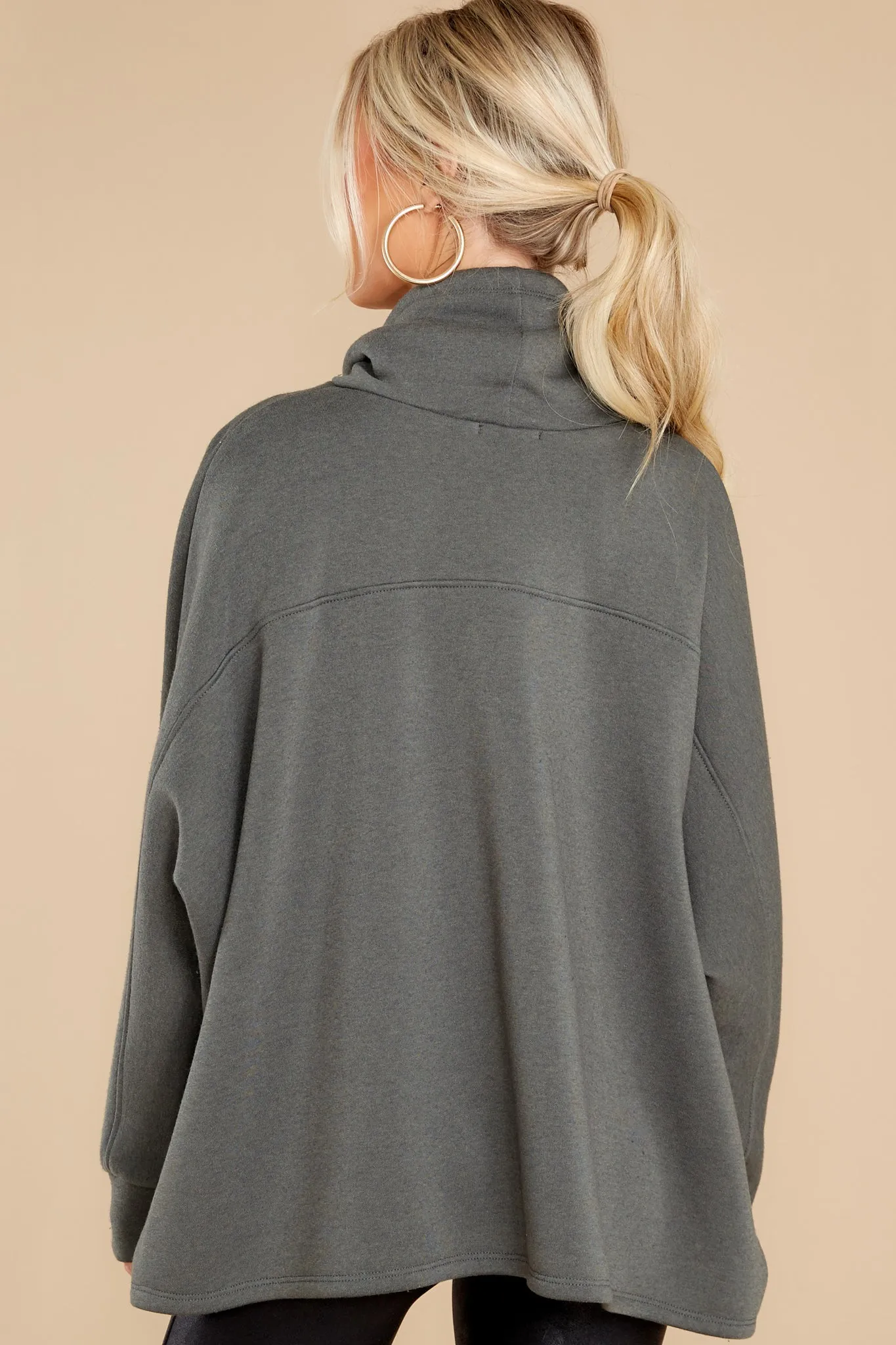 Effortless Comfort Dark Green Sweatshirt