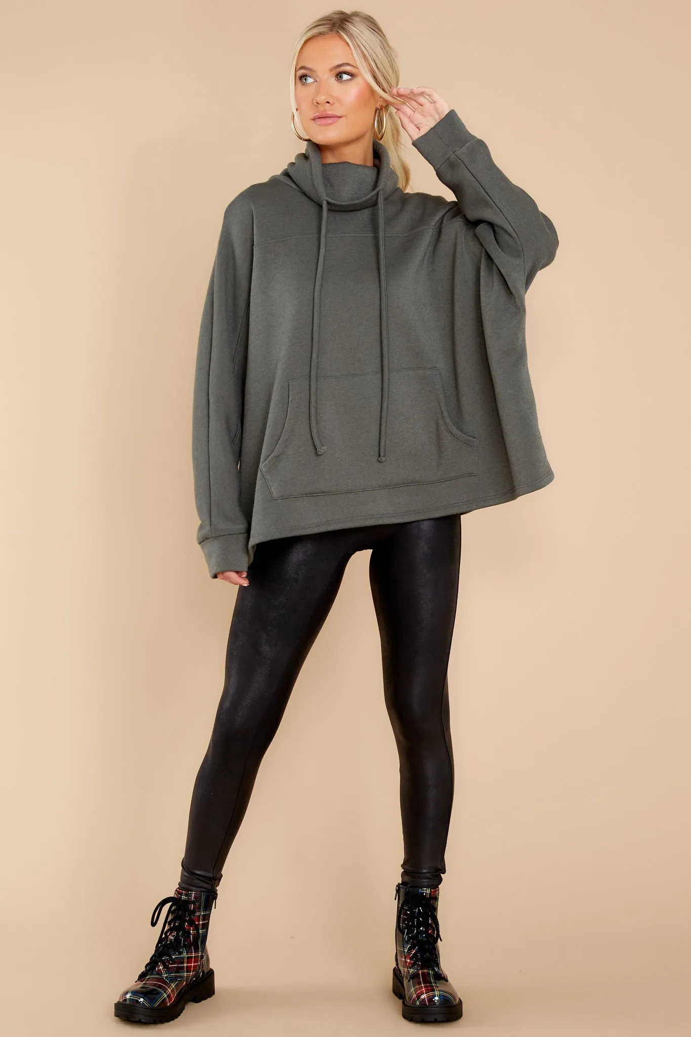 Effortless Comfort Dark Green Sweatshirt