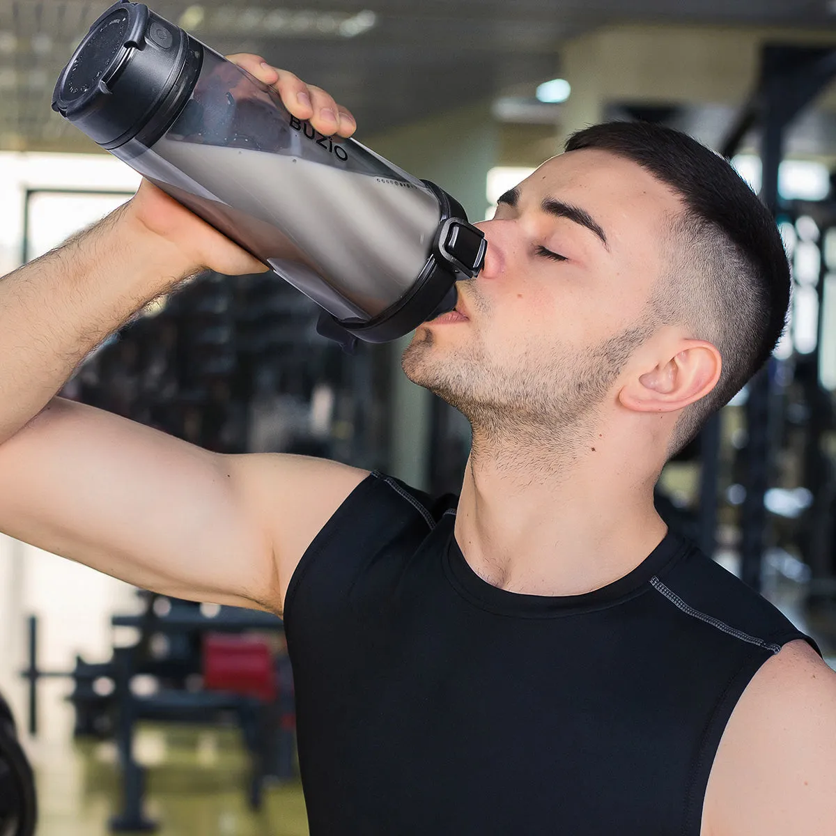 Electric Protein Shaker Bottles | Black | 24oz