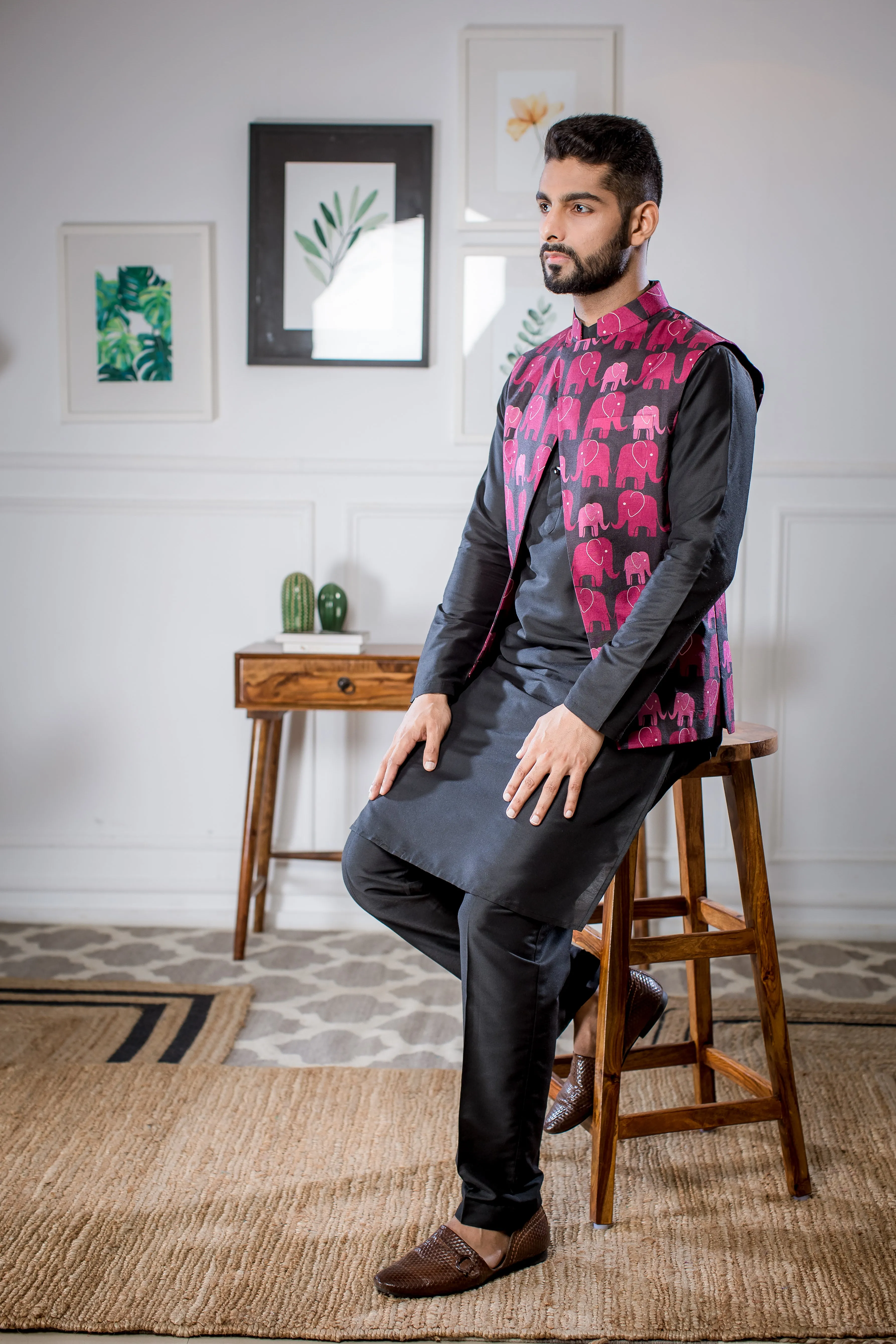 Elephant Crossing - Nehru Jacket