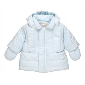 Emile et Rose - Pale blue jacket with mitts, Neil