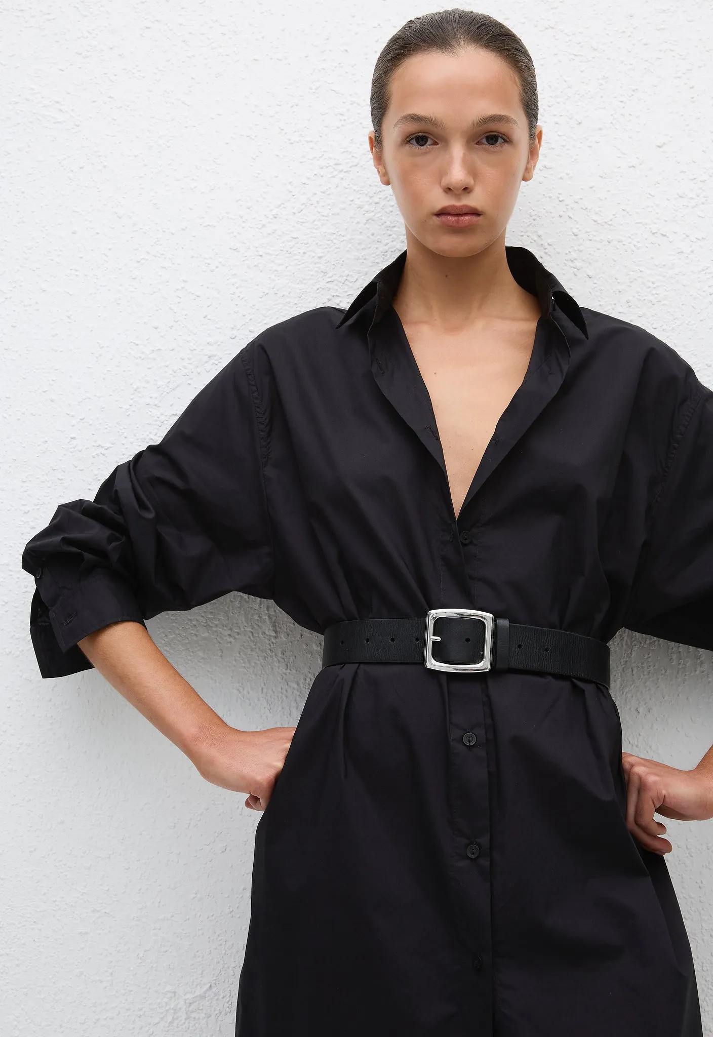 Everyday Shirt Dress - Black