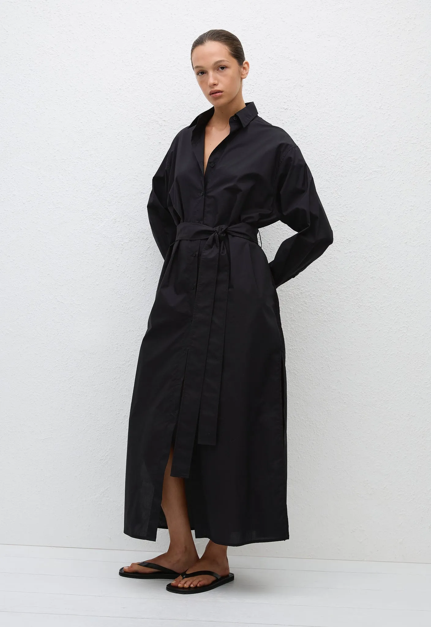 Everyday Shirt Dress - Black