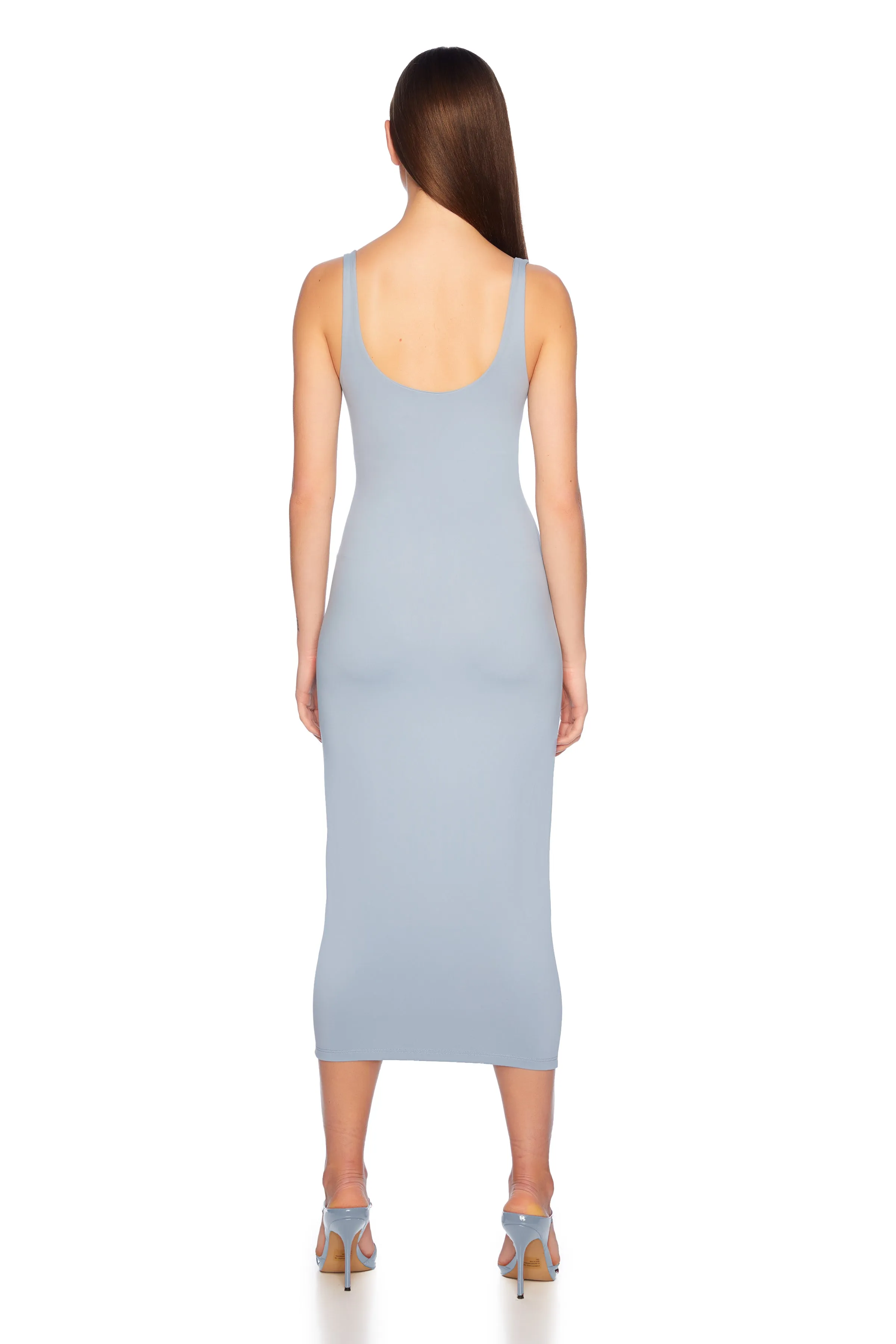 extreme scoop midi dress