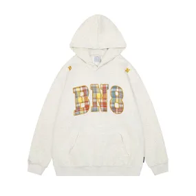 Faire Echo Retro Style Embroidery Washed Hoodie