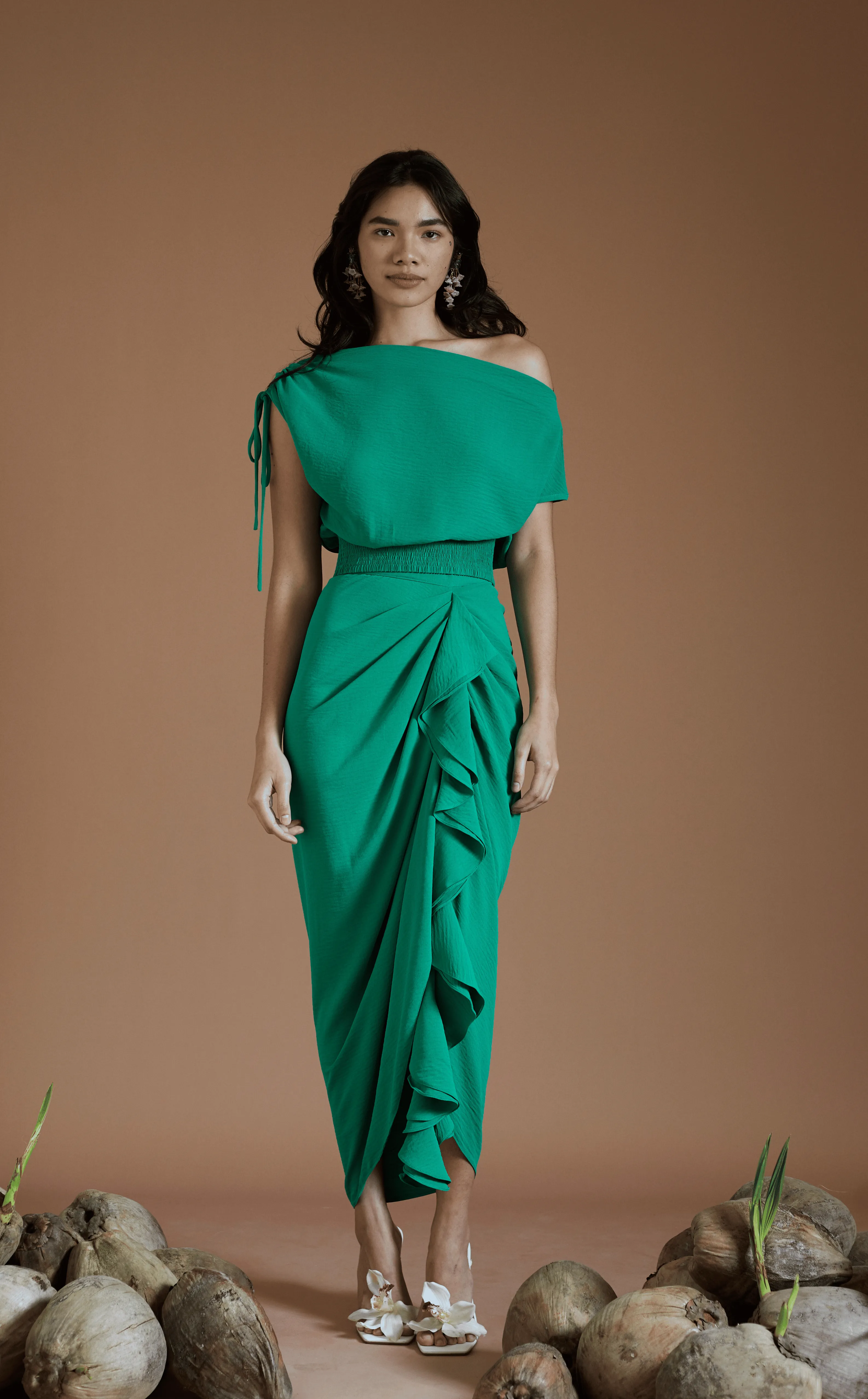 FLORA SKIRT - SEAGREEN