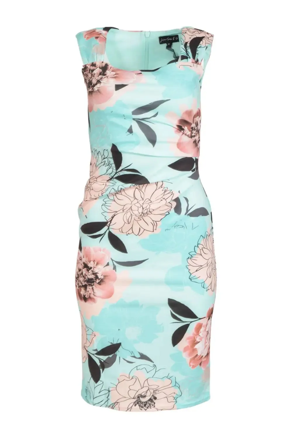 Floral Sleeveless Bodycon Dress