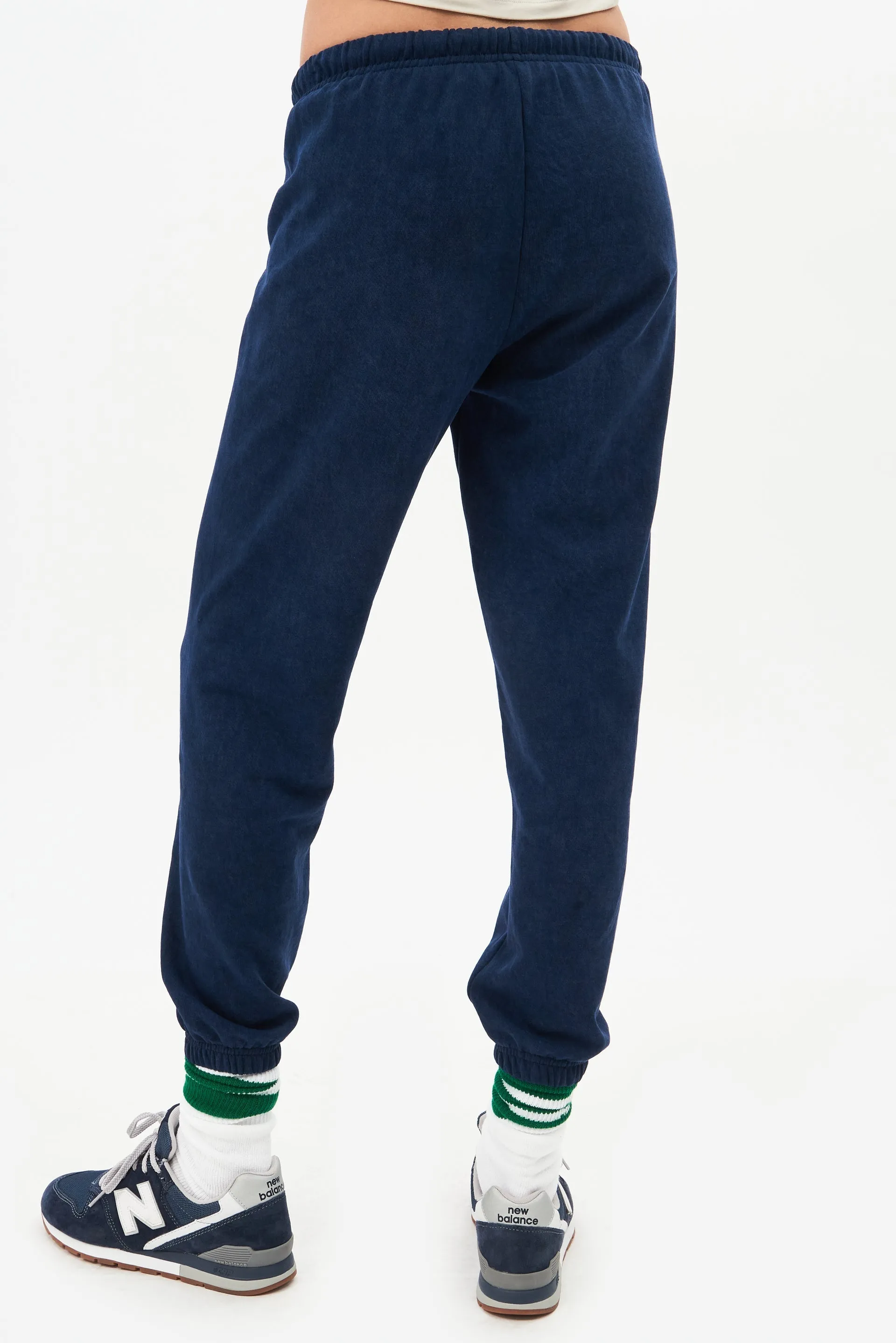 Flore French Terry 7/8 Sweatpant, Washed Indigo