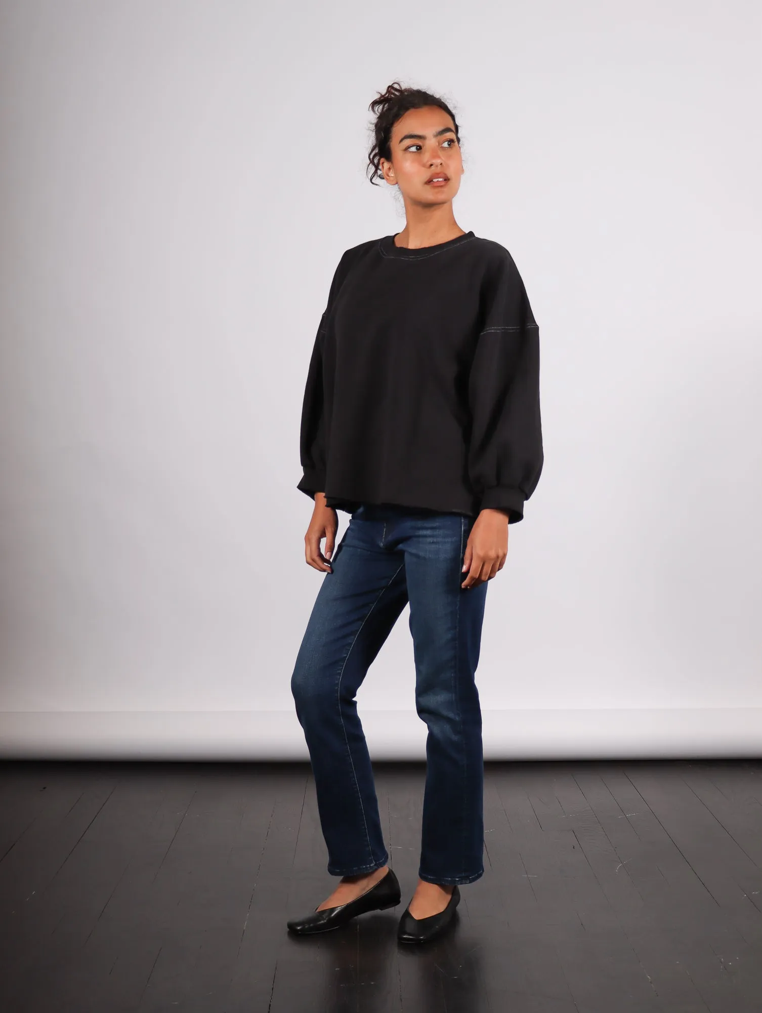 Fond Sweatshirt in Charcoal by Rachel Comey