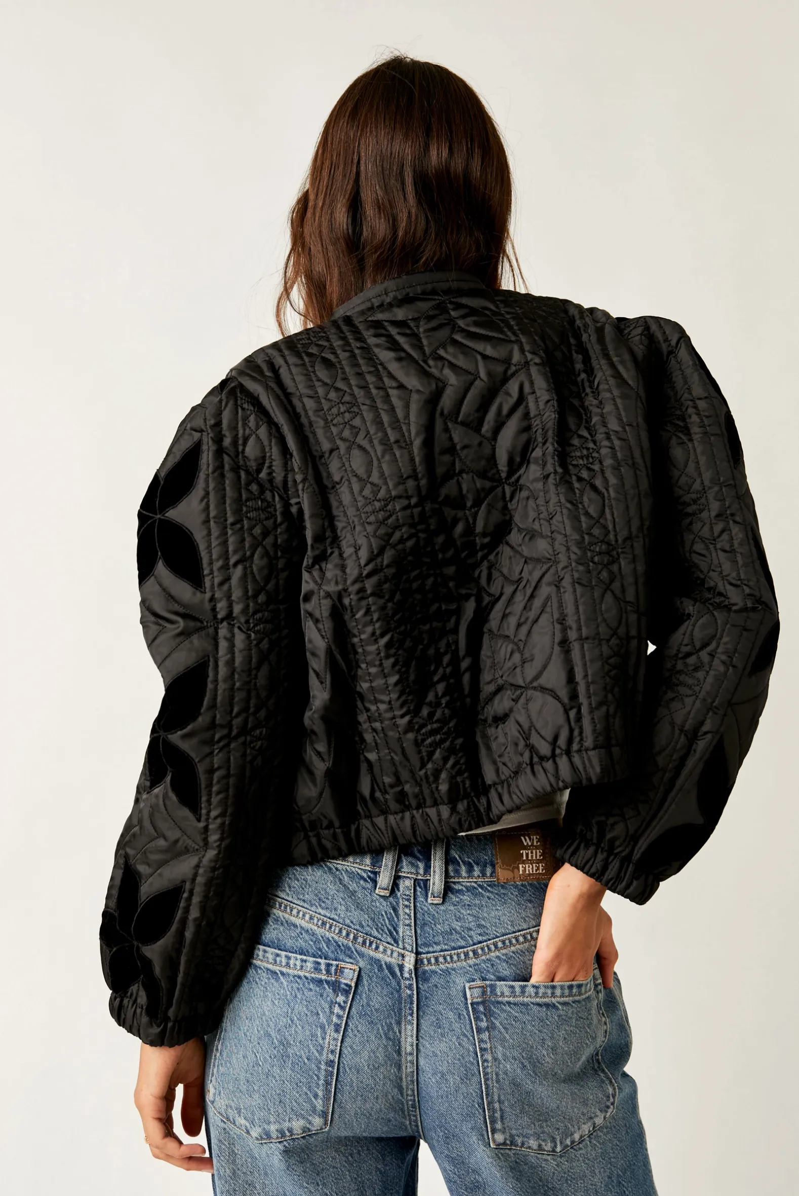 FREE PEOPLE SOLID QUINN QUILTED JACKET