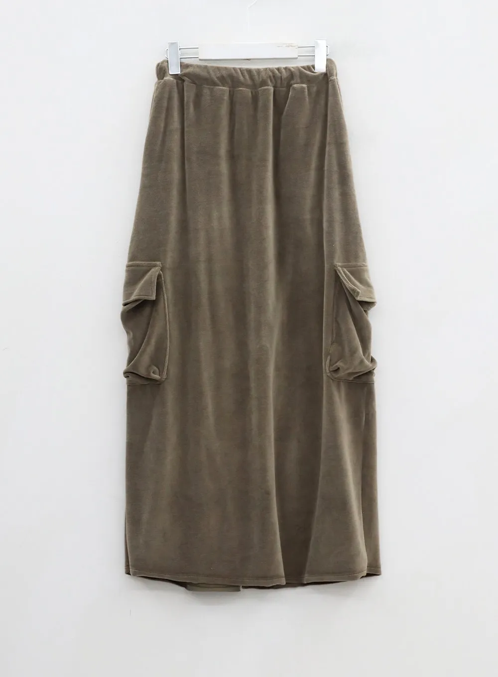 Front Split Cargo Maxi Skirt CD14