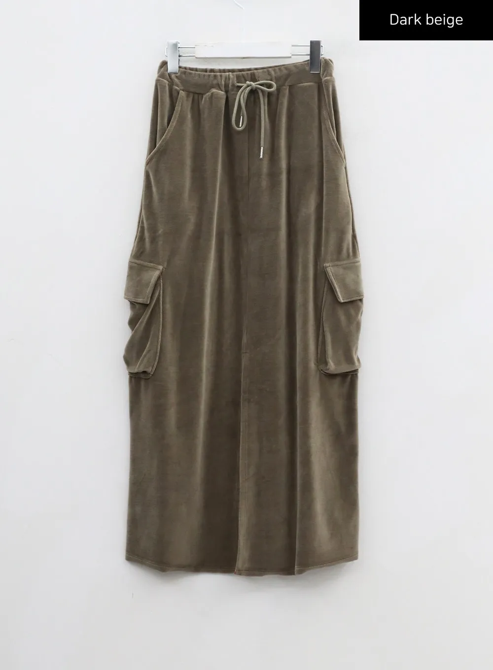 Front Split Cargo Maxi Skirt CD14