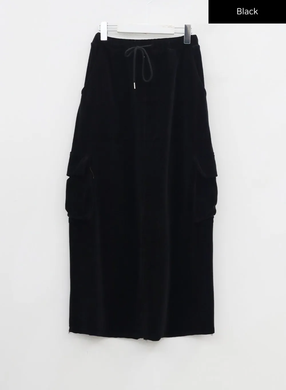 Front Split Cargo Maxi Skirt CD14