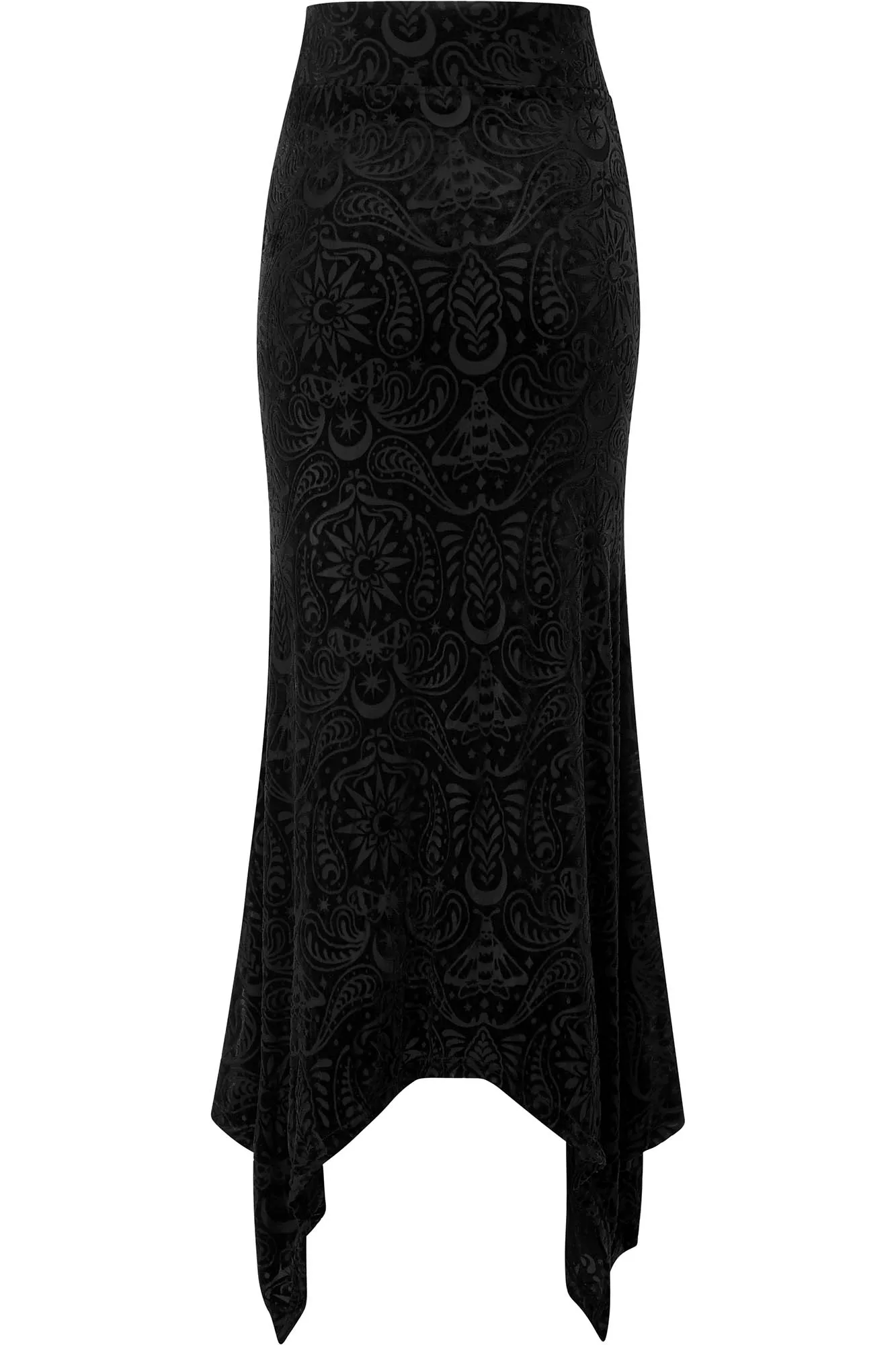 Genesis Burnout Velvet Maxi Skirt [B]