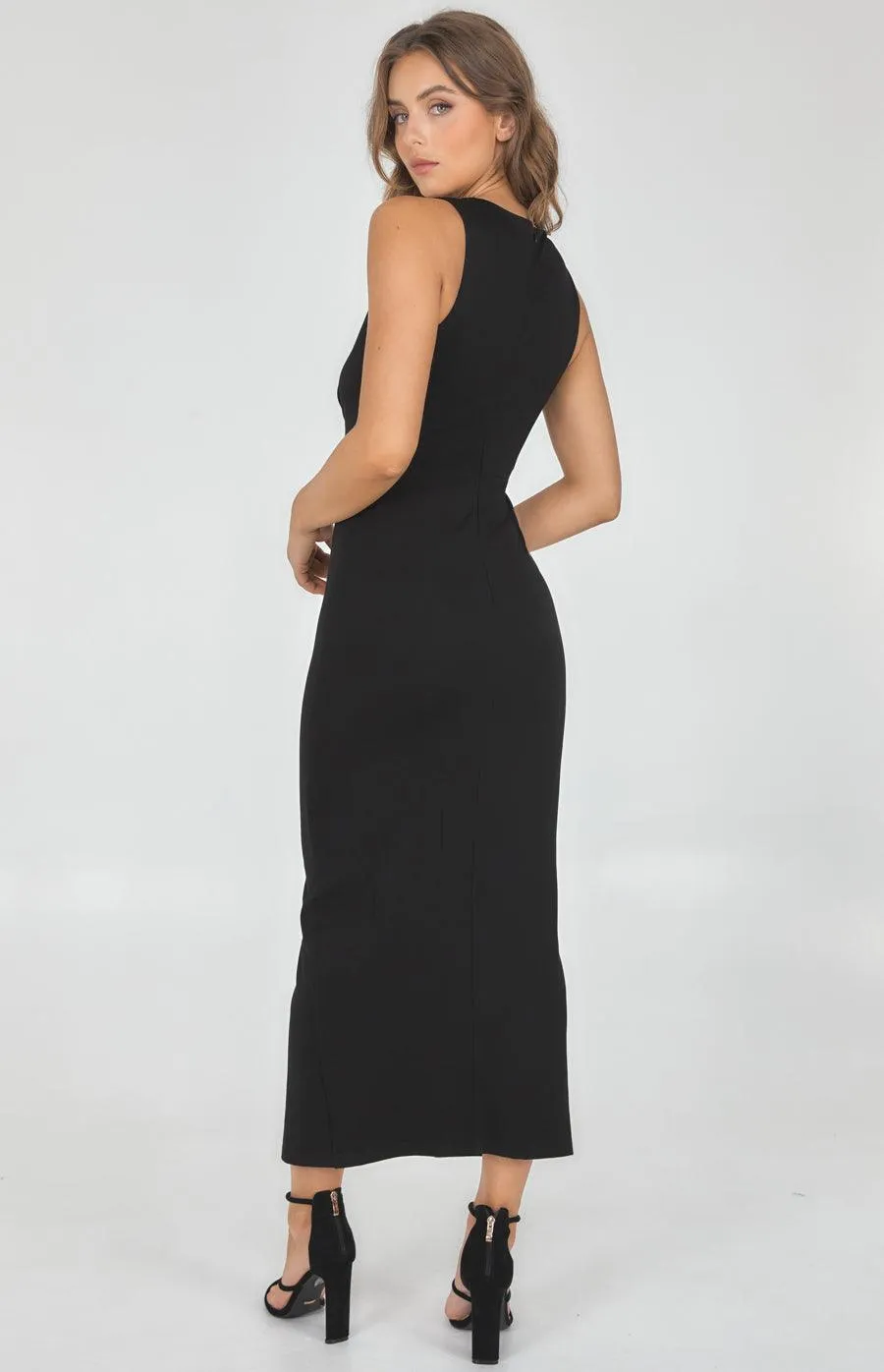 Gina  Midi Dress - Black