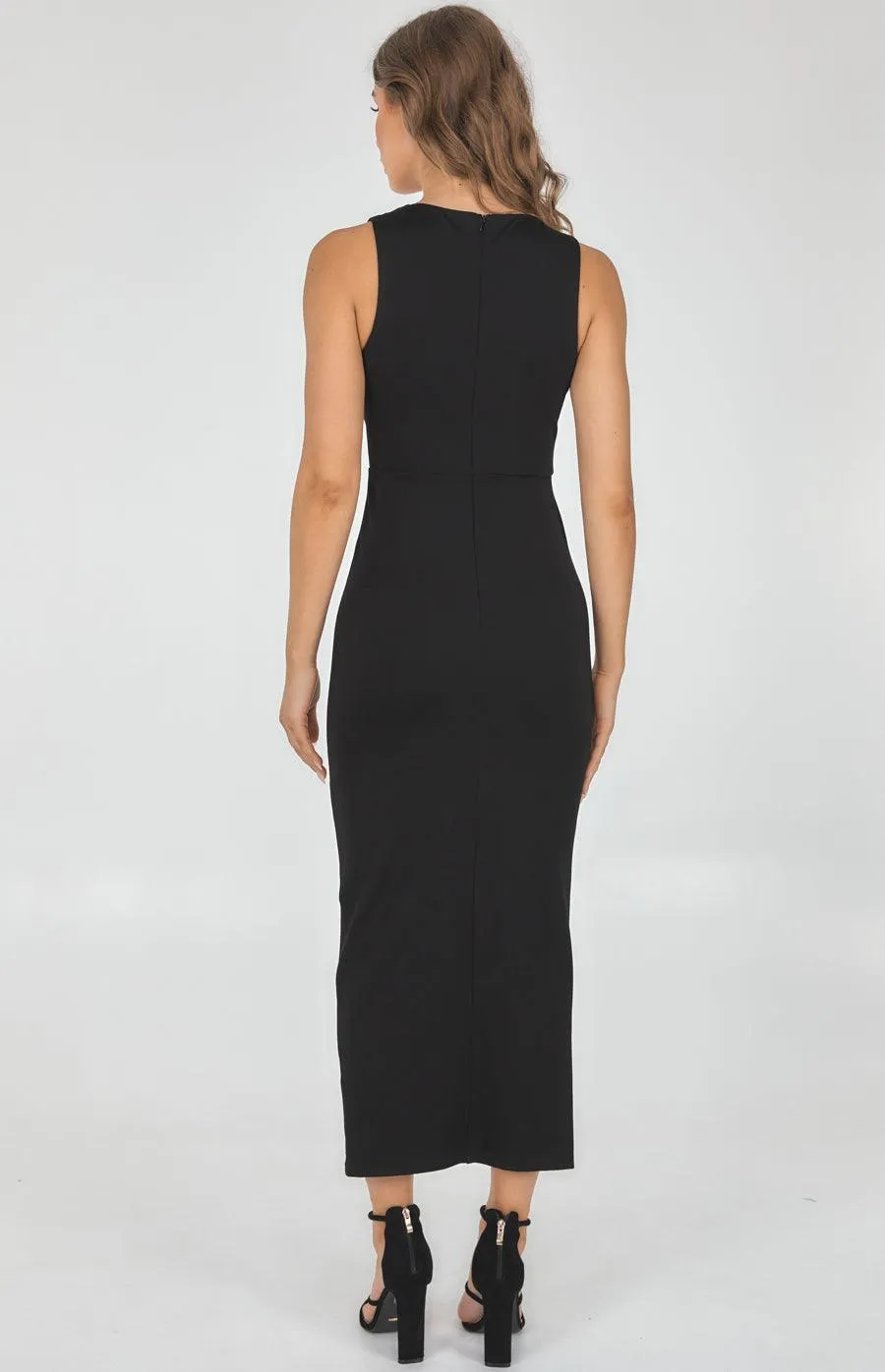 Gina  Midi Dress - Black