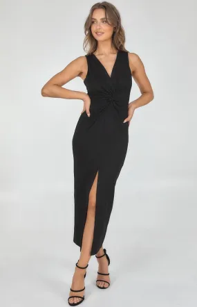 Gina  Midi Dress - Black