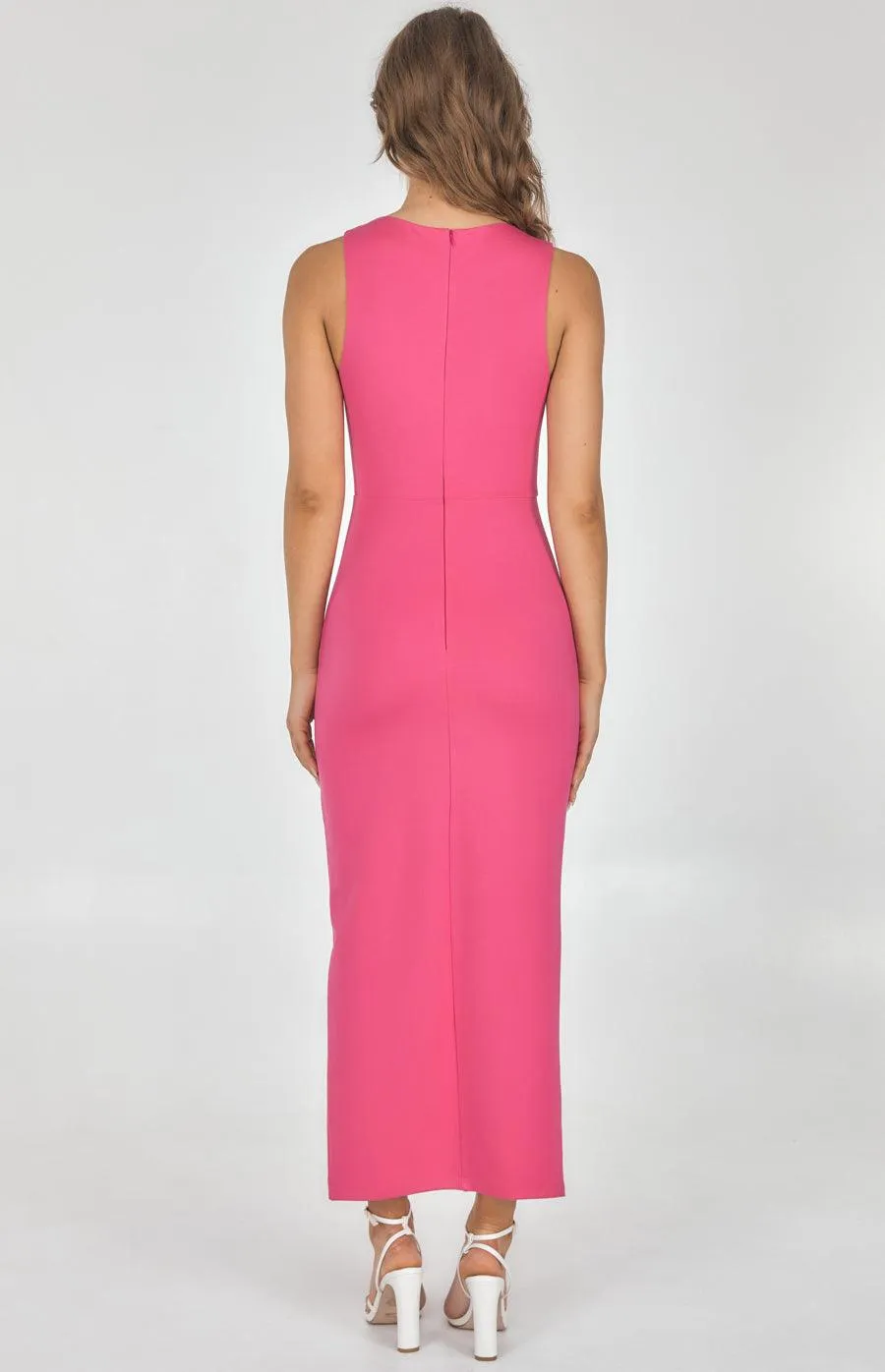 Gina Midi Dress - Pink