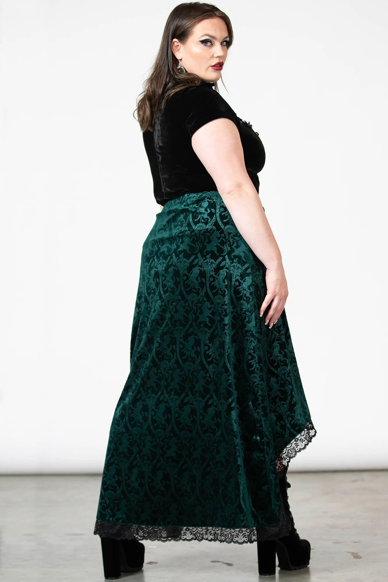 Grailed Maxi Skirt [EMERALD]