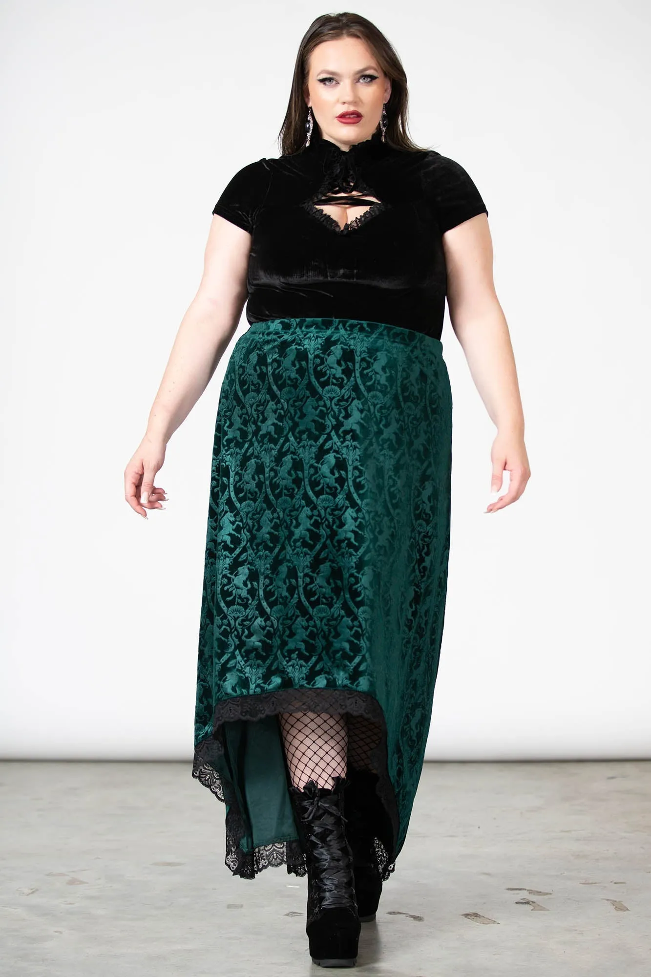 Grailed Maxi Skirt [EMERALD]