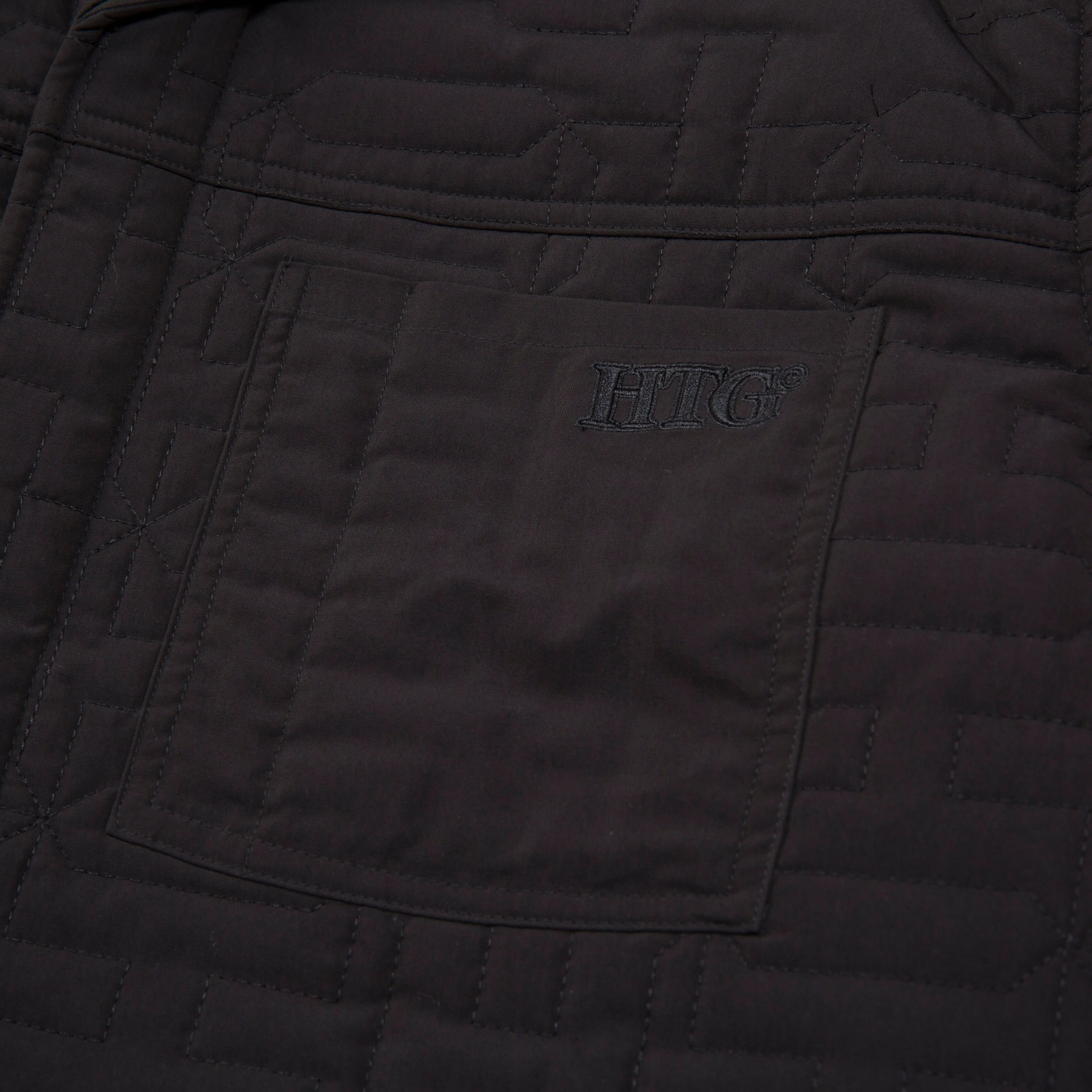 H QUILTED JACKET
 HTG230166-BLACK