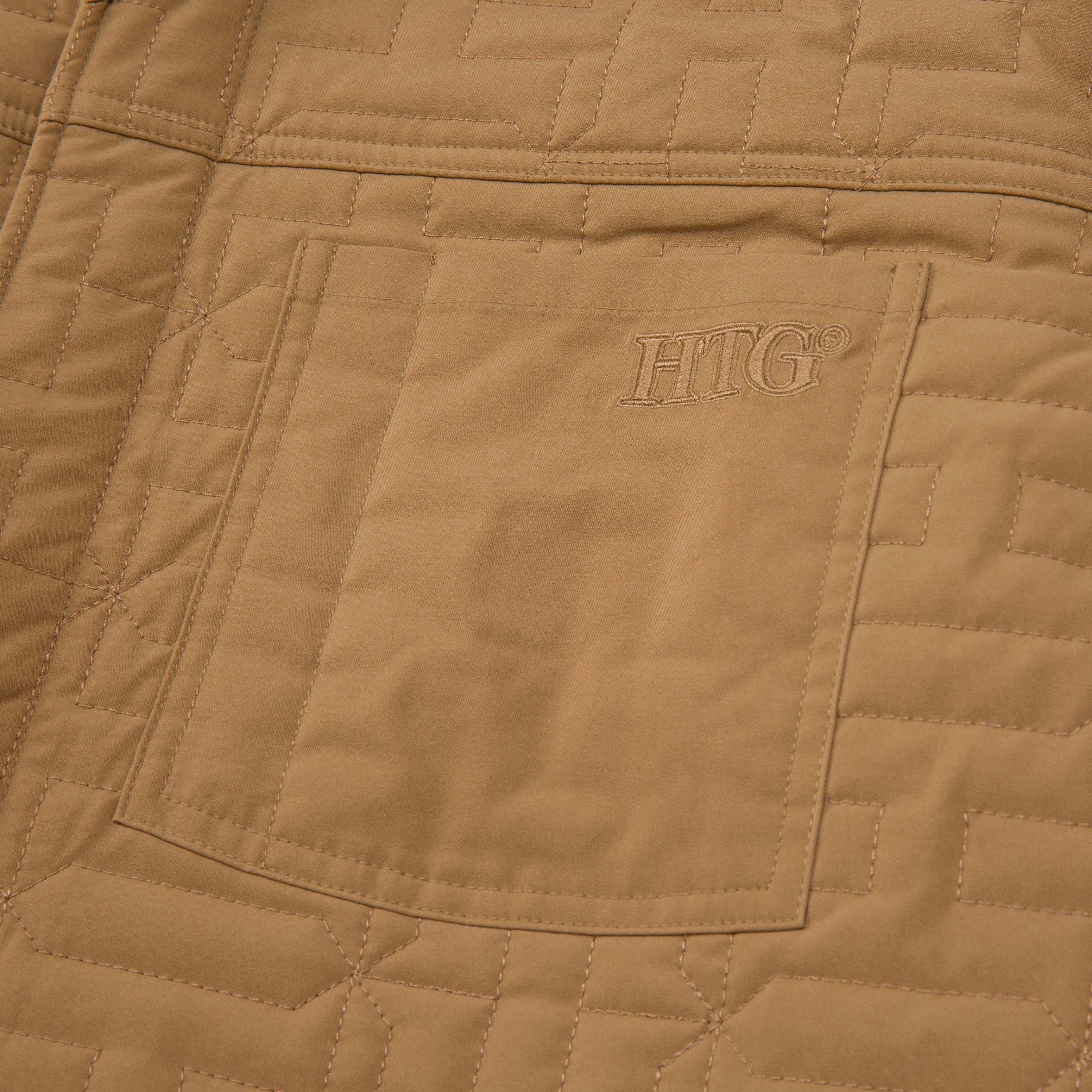 H QUILTED JACKET HTG230166-KHAKI