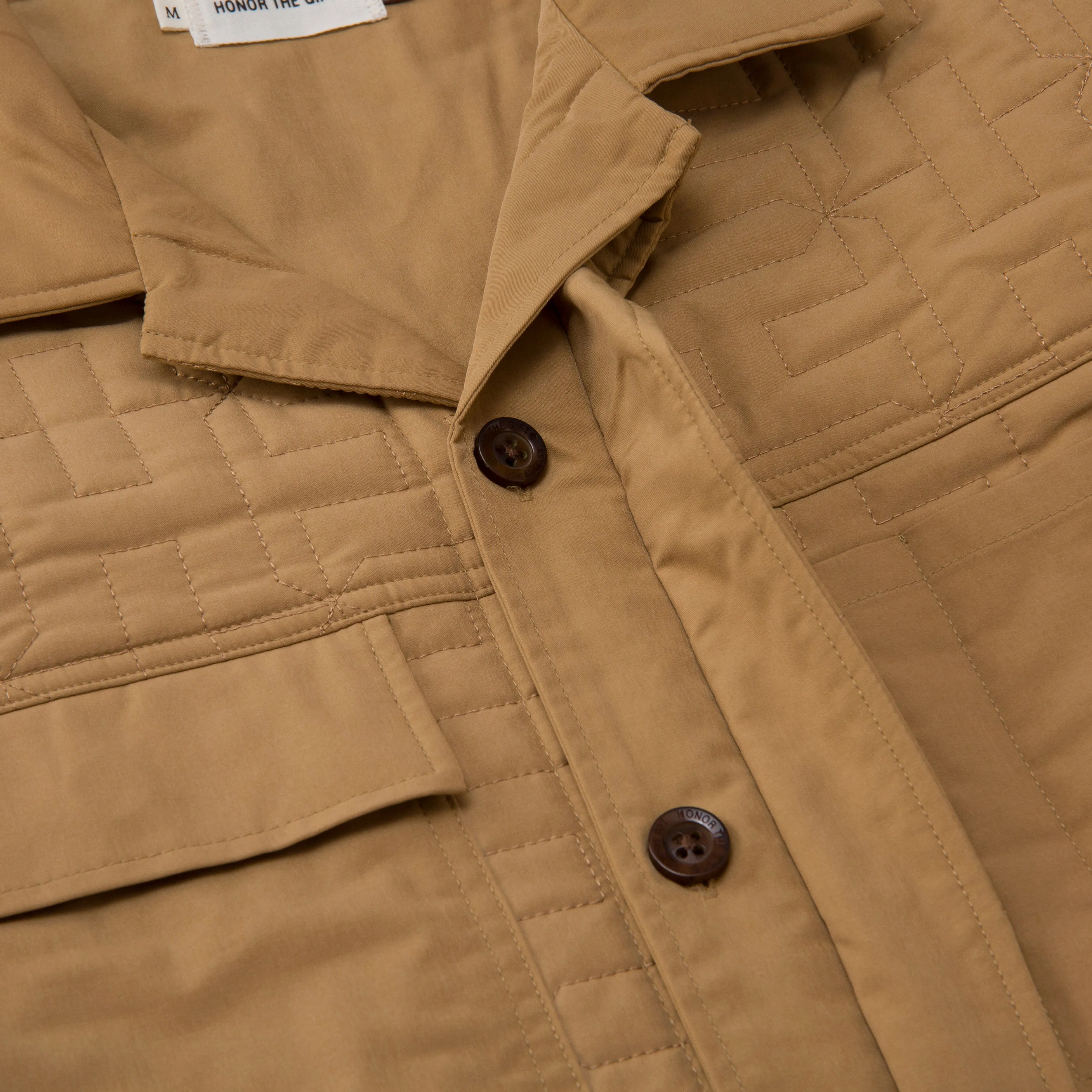 H QUILTED JACKET HTG230166-KHAKI