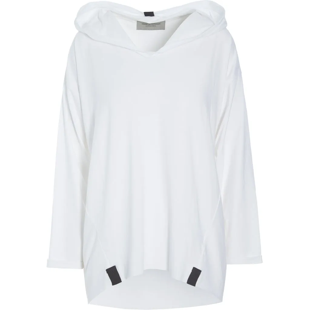 Henriette Steffensen Hoodie Blouse in White