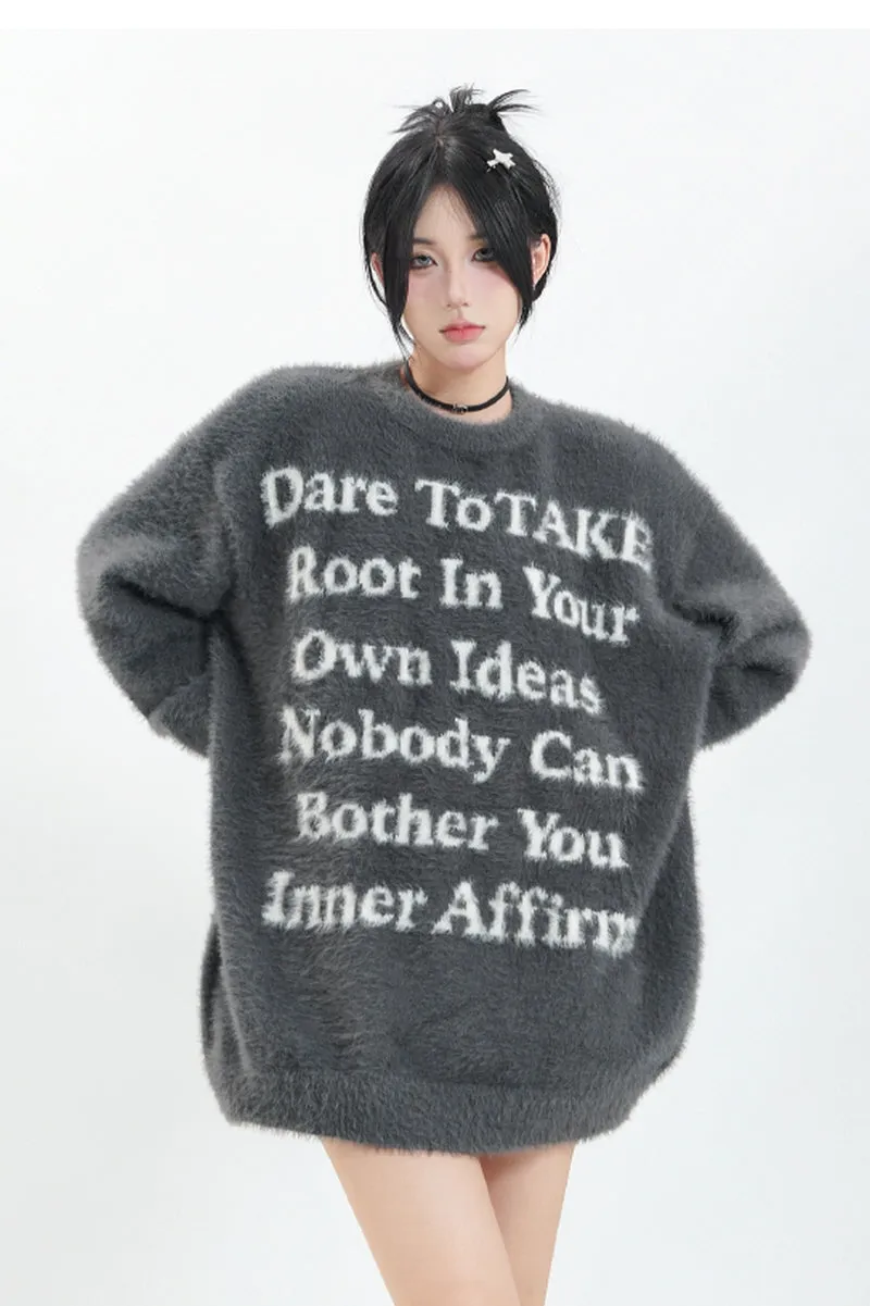 Imitation Mink Loose Sweater