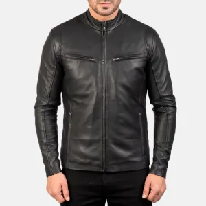 Ionic Black Leather Jacket