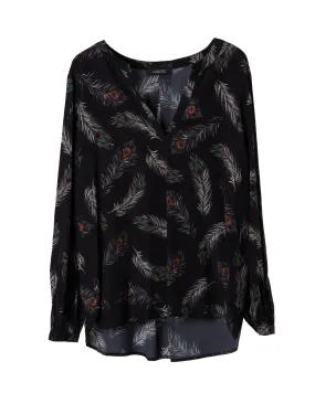 JADICTED | SILK VISCOSE PRINT BLOUSE