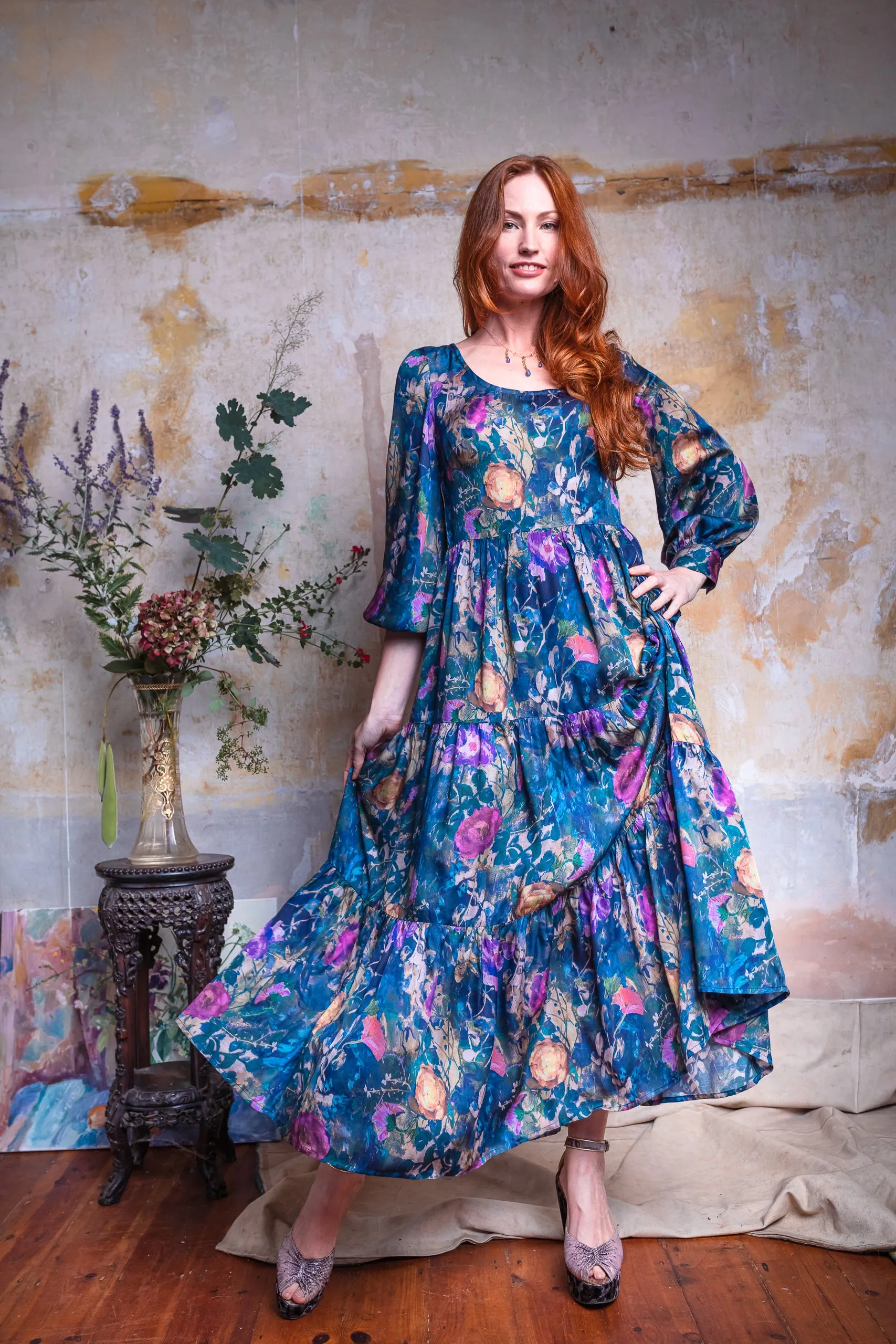 Juno Briar Rose Petal  Maxi Dress