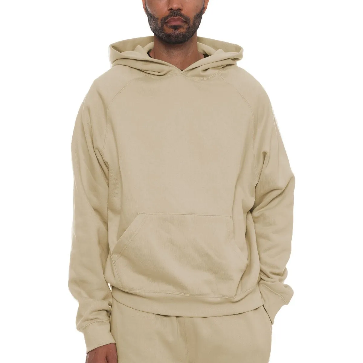 Khaki Pure Cotton Hoodie