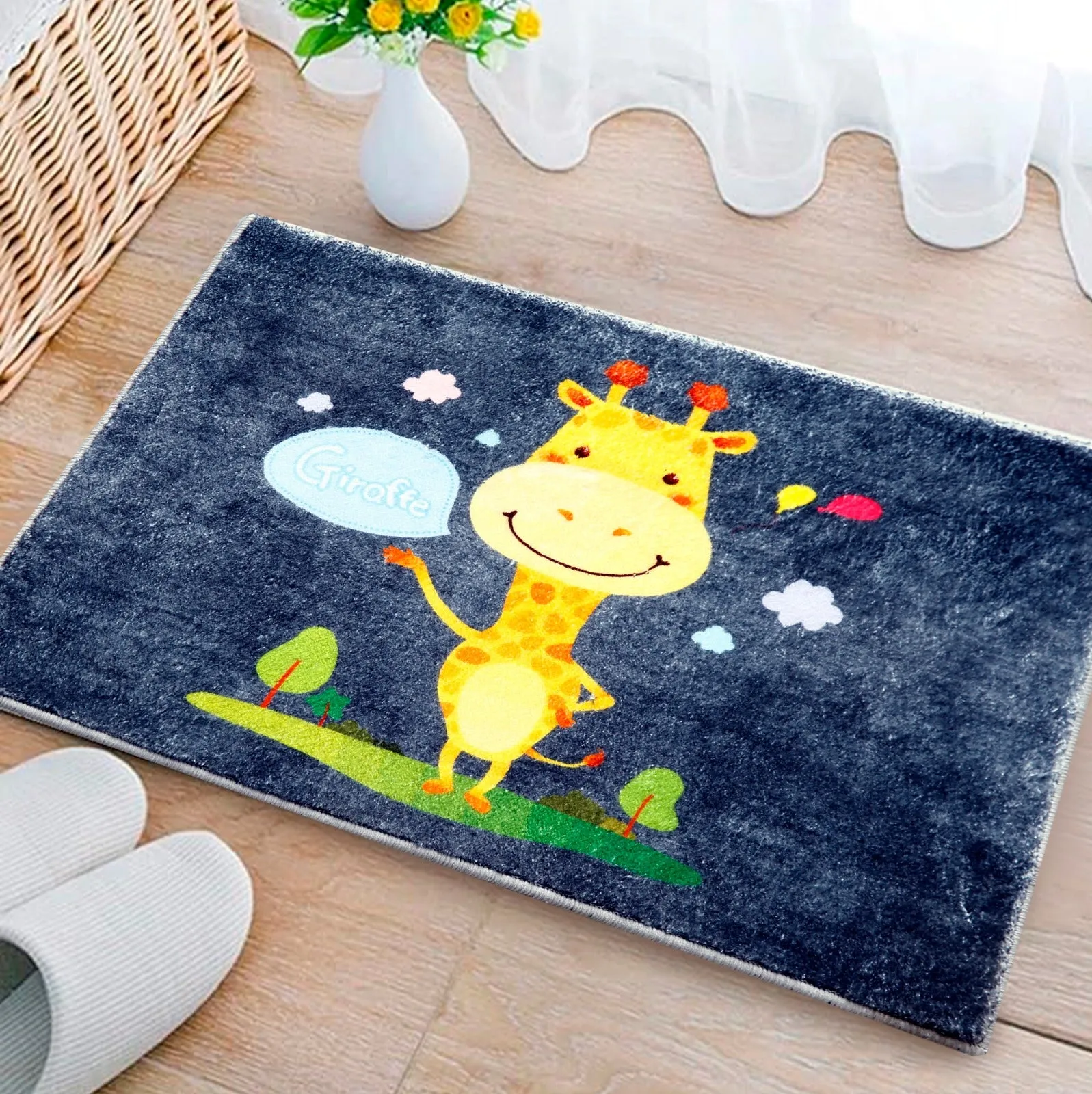 Kids Anti-Slip Door Mat (314)-Giraffe