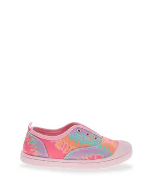 Kids Jetty Tie Dye Slip On - Pink