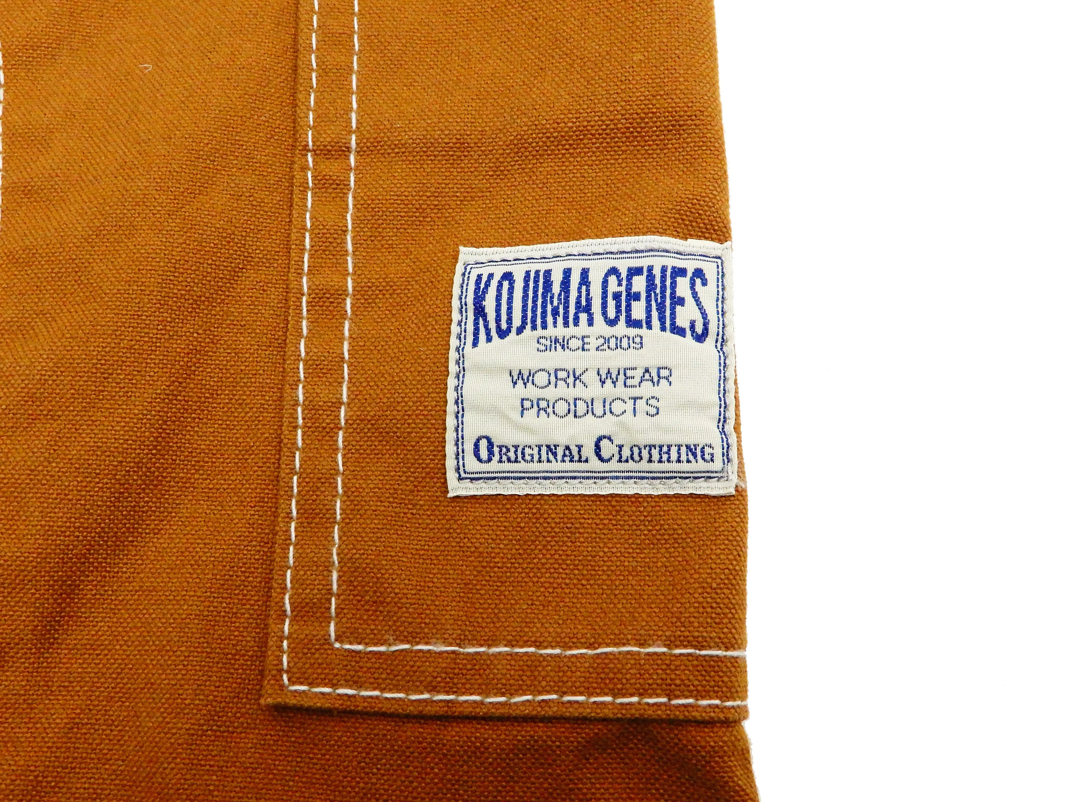 Kojima Genes Two Tone Panel Pants Men's Duck Carpenter Pants with Contrast Inside Leg Panel rnb1081f RNB-1081F Brown/Beige