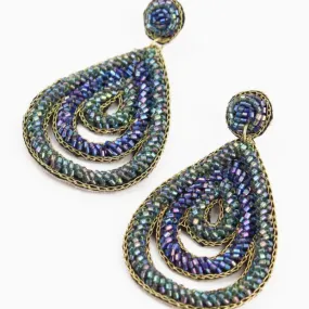 Layered Teardrop Statement Earrings