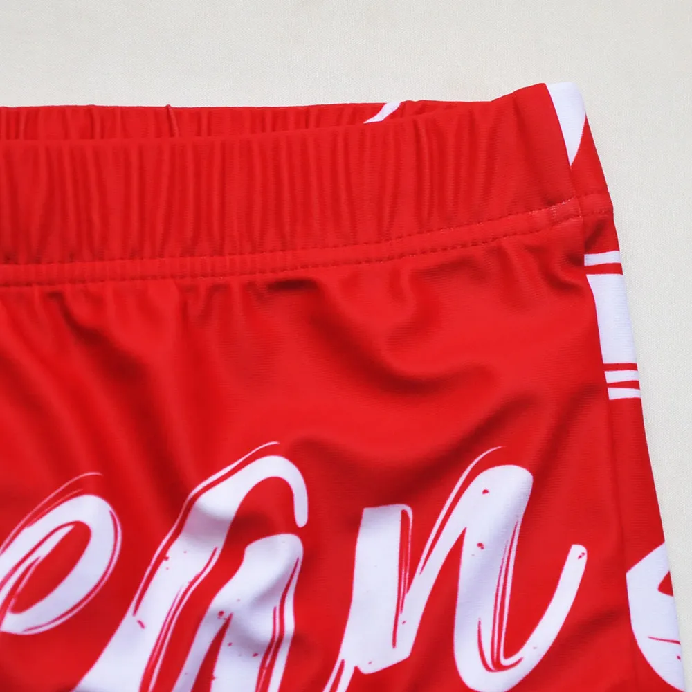 Letter Sketch Style Print Men Sporty Brief