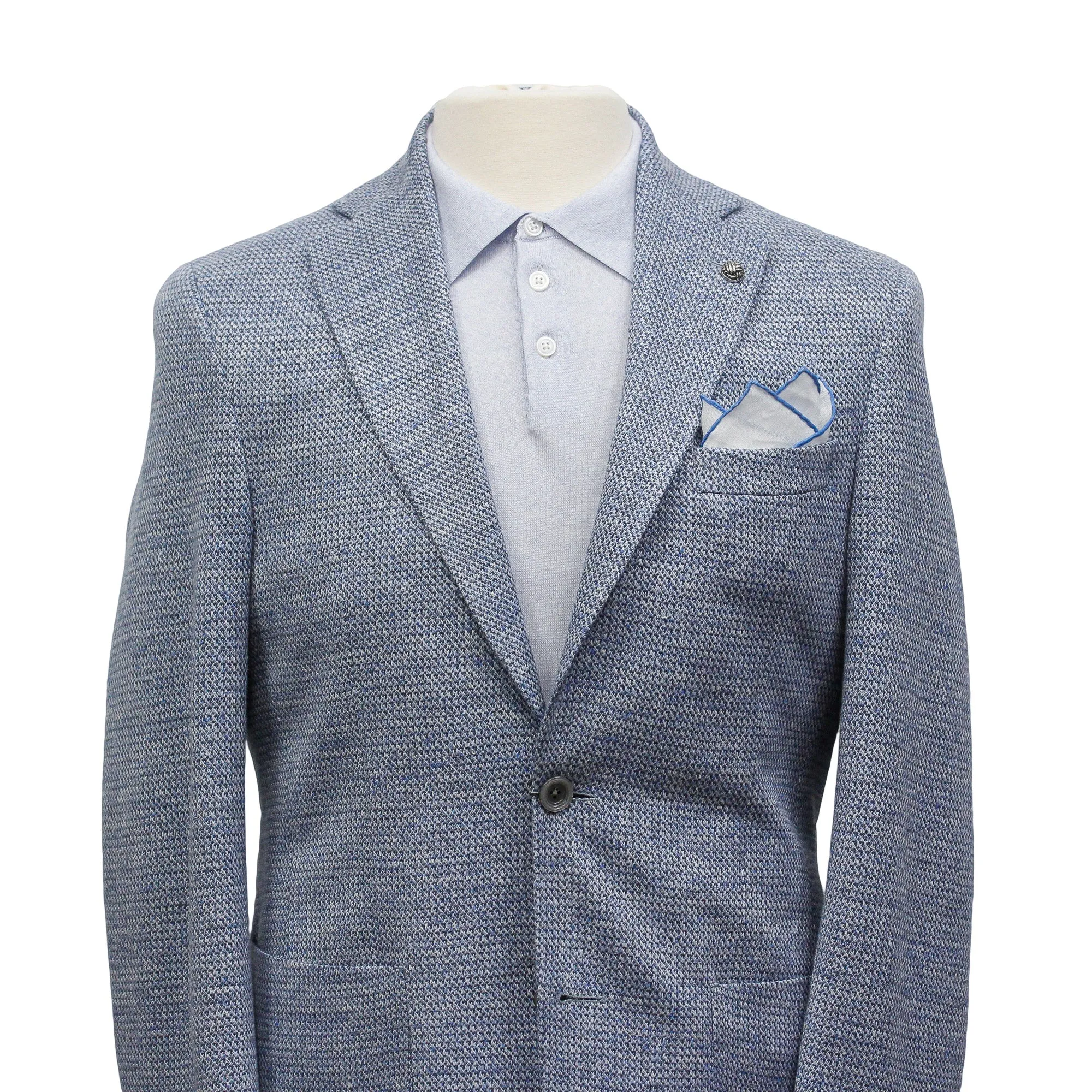 Light Blue Loro Piana Linen-Wool-Silk Hampton Contemporary Fit Sport Jacket - Jack Victor