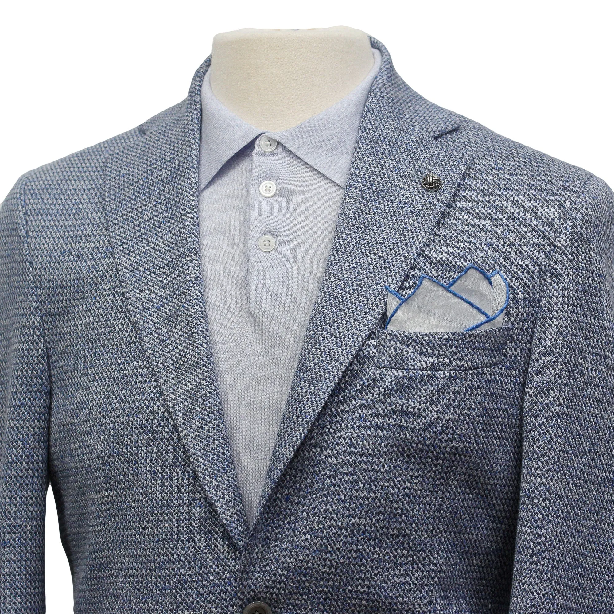 Light Blue Loro Piana Linen-Wool-Silk Hampton Contemporary Fit Sport Jacket - Jack Victor