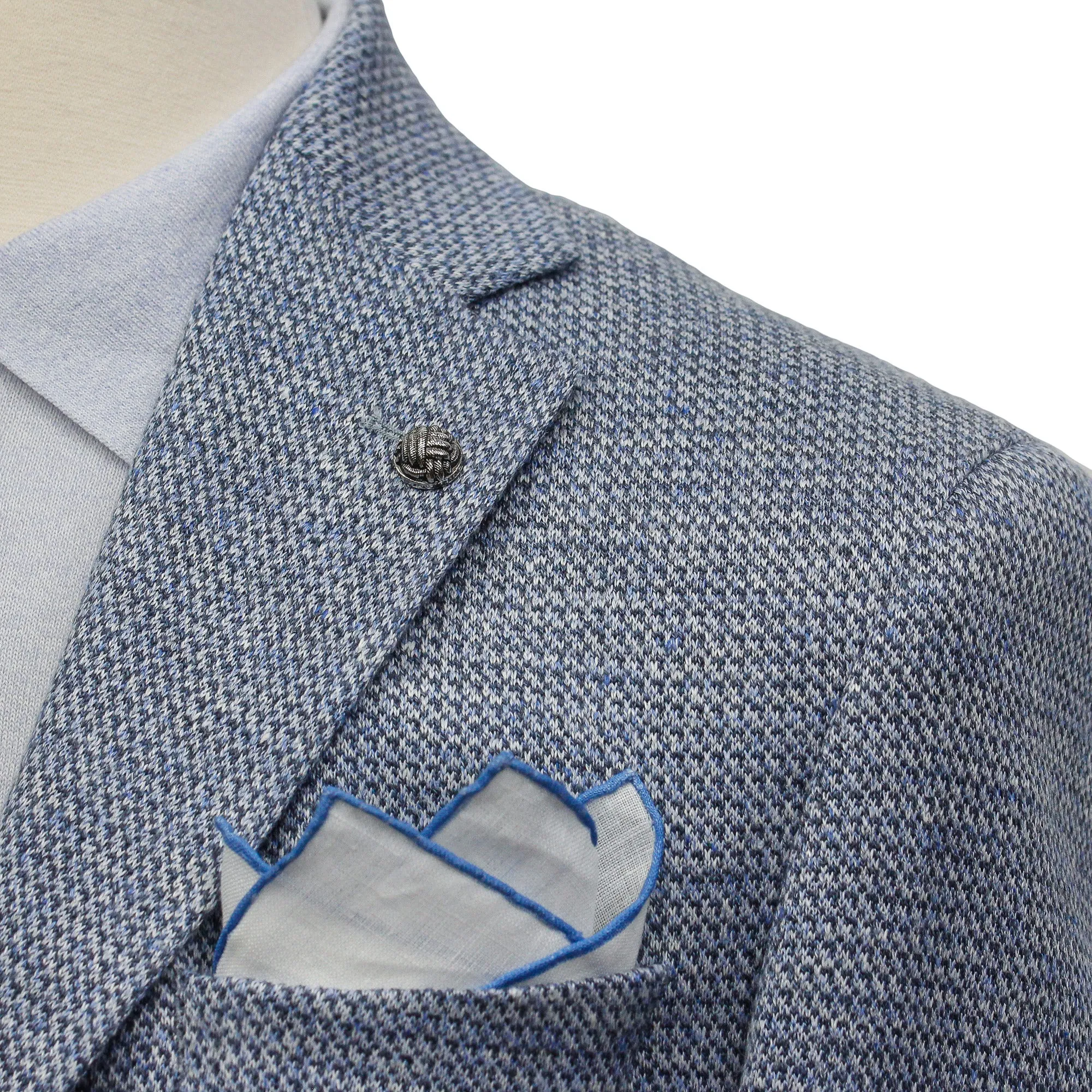 Light Blue Loro Piana Linen-Wool-Silk Hampton Contemporary Fit Sport Jacket - Jack Victor