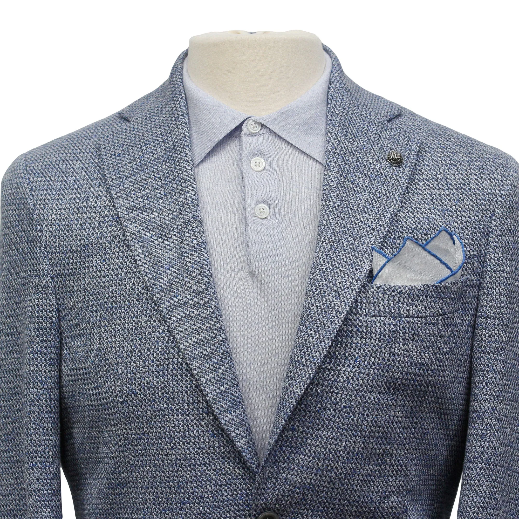 Light Blue Loro Piana Linen-Wool-Silk Hampton Contemporary Fit Sport Jacket - Jack Victor