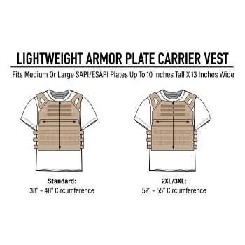 Lightweight Armor Plate Carrier Vest