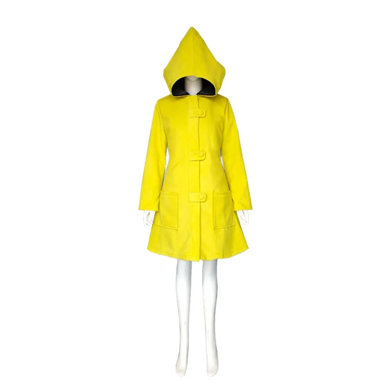 Little Nightmares 2 Six Coat Hooded Hungry Kids Little Six Costume Cosplay For Adult Children