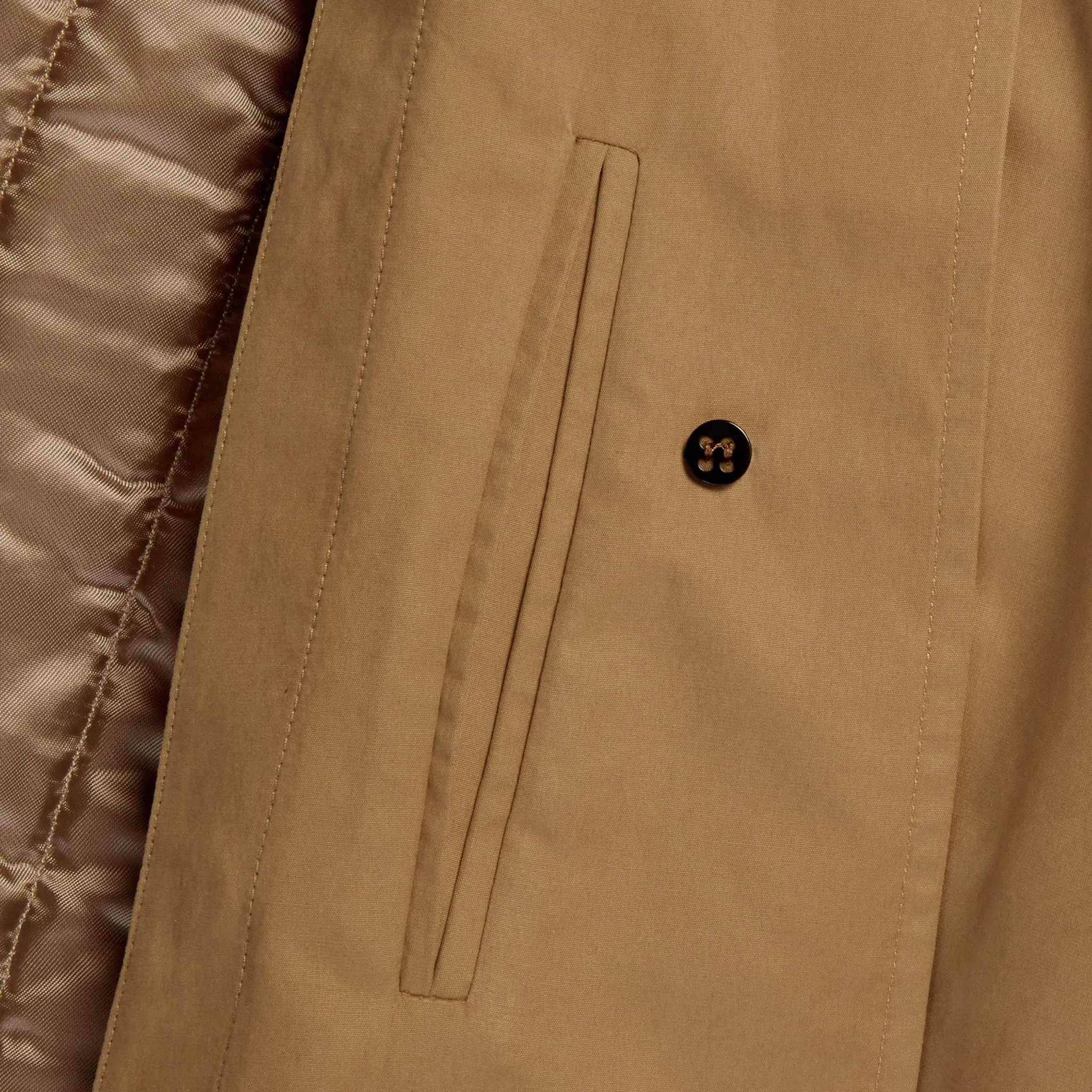 Lockwood Beige Cotton Blend Raincoat