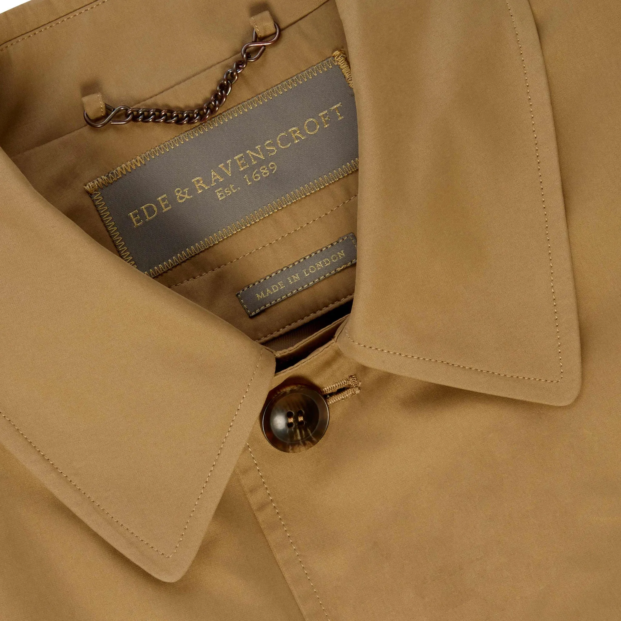 Lockwood Beige Cotton Blend Raincoat