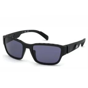 Men`s Active Sunglasses Matte Black and Smoke